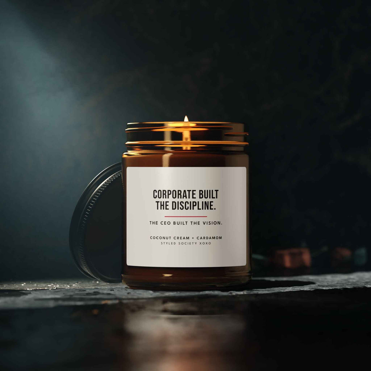 Corporate Built the Discipline 9 oz Founder Candle — Coconut Cream + Cardamom