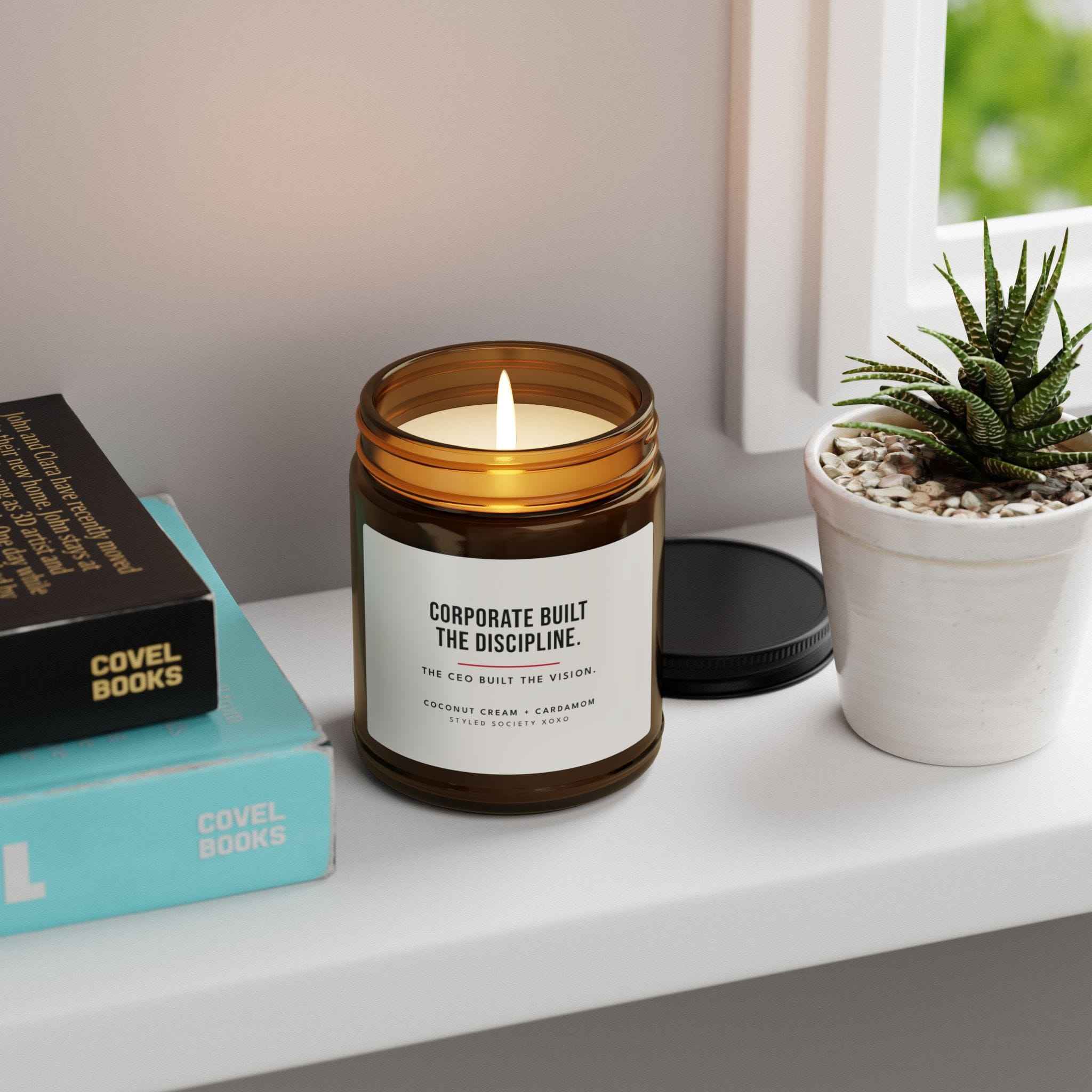 Corporate Built the Discipline 9 oz Founder Candle — Coconut Cream + Cardamom